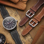 Iw11 Creative DASSARI Vintage Pilot Watch Band Strap 20mm 21mm 22mm