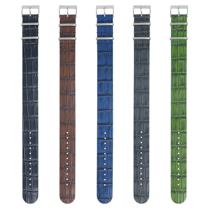 nt8-All-Color-StrapsCo-DASSARI-Vintage-Alligator-Embossed-Single-Pass-Leather-NATO-Strap-1