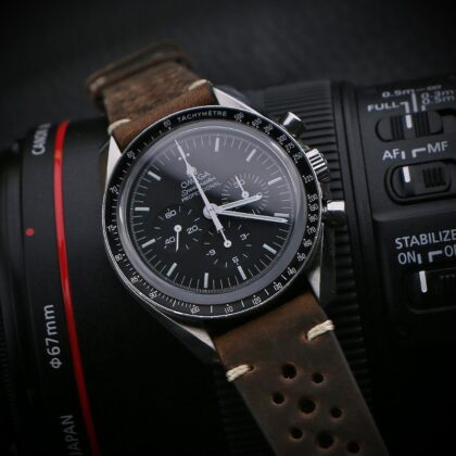 Ra10 Creative Dassari Rally Strap With Road Worn Finish Omega Speedmaster Moonwatch Racing Chronograph Watch Band