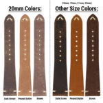 ds17 All Colors DASSARI Distressed Leather Watch Band Strap 20mm