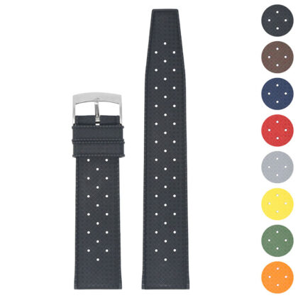 fk6 Gallery DASSARI Classic Tropical Style FKM Rubber Watch Band Strap 20mm 22mm 1