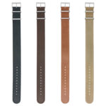 nt7 ALL COLOR StrapsCo DASSARI Vintage Leather Single Pass NATO Strap 1