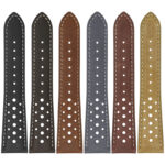 ra9 All Colors DASSARI Distressed Perforated Racing Watch Band Strap 18mm 19mm 20mm 21mm 22mm 1