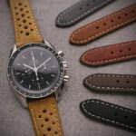 ra9 creative2 dassari distressed rally strap leather watch band chronograph omega moonwatch speedmaster racing chronograph