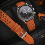 ra6.12 Creative DASSARI Perforated Leather Rally Watch Band Strap 18mm 19mm 20mm 21mm 22mm