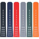 fk17 All Color DASSARI Flex Perforated FKM Rubber Watch Band Strap 20mm 22mm